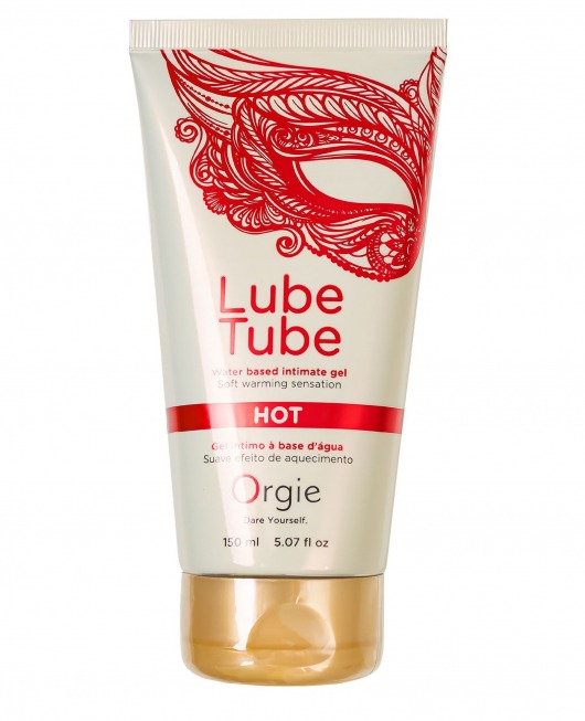 Интимный гель на водной основе Lube Tube Hot с разогревающим эффектом - 150 мл. - ORGIE - купить с доставкой в Люберцах