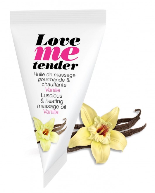 Съедобное согревающее массажное масло Love Me Tender Vanilla с ароматом ванили - 10 мл. - Love to Love - купить с доставкой в Люберцах