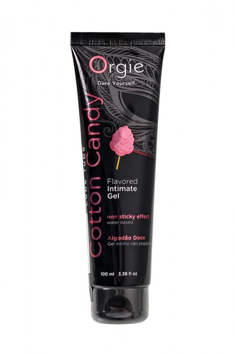 Интимный гель на водной осное Lube Tube Cotton Candy со вкусом сахарной ваты - 100 мл. - ORGIE - купить с доставкой в Люберцах