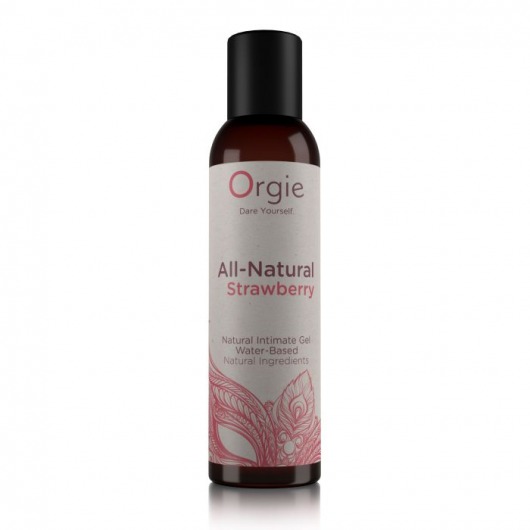 Интимный гель на водной основе All-Natural Strawberry с ароматом клубники - 150 мл. - ORGIE - купить с доставкой в Люберцах