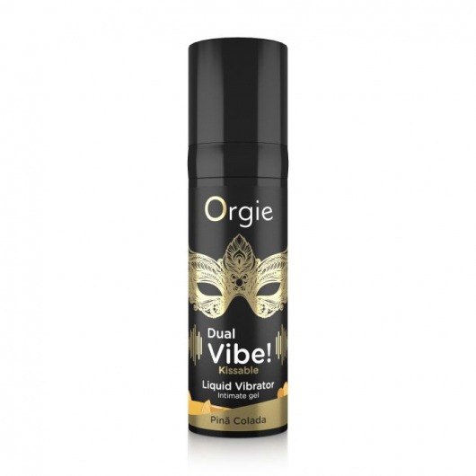 Съедобный гель Dual Vibe Pina Colada с эффектом вибрации и вкусом коктейля пина колада - 15 мл. - ORGIE - купить с доставкой в Люберцах