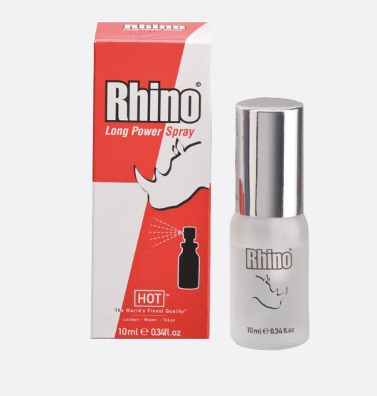 Пролонгирующий спрей для мужчин Rhino - 10 мл. - HOT - купить с доставкой в Люберцах