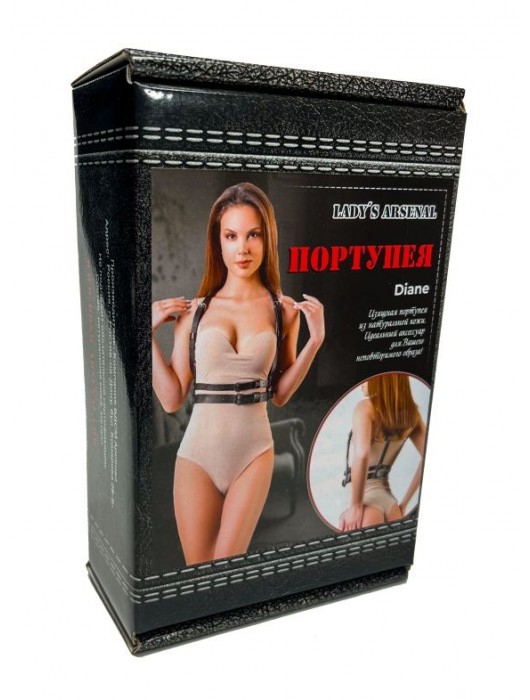 Изящная портупея из натуральной кожи Diane - БДСМ Арсенал - купить с доставкой в Люберцах