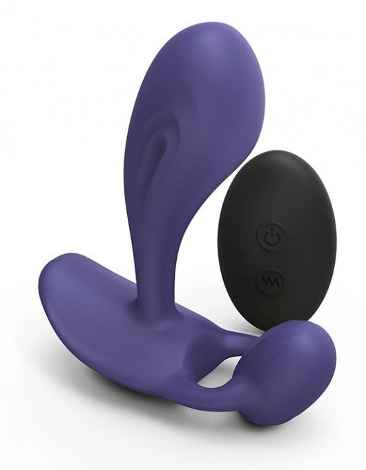Темно-синий вибромассажер Witty P G Vibrator with Remote Control - Love to Love - в Люберцах купить с доставкой