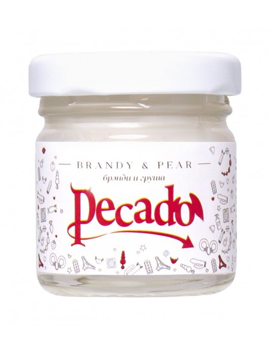Массажная свеча Brandy   Pear - 35 мл. - Pecado - купить с доставкой в Люберцах