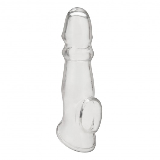 Прозрачная насадка для пениса Girthy Penis Enhancing Sleeve Extension - 17,1 см. - BlueLine - в Люберцах купить с доставкой