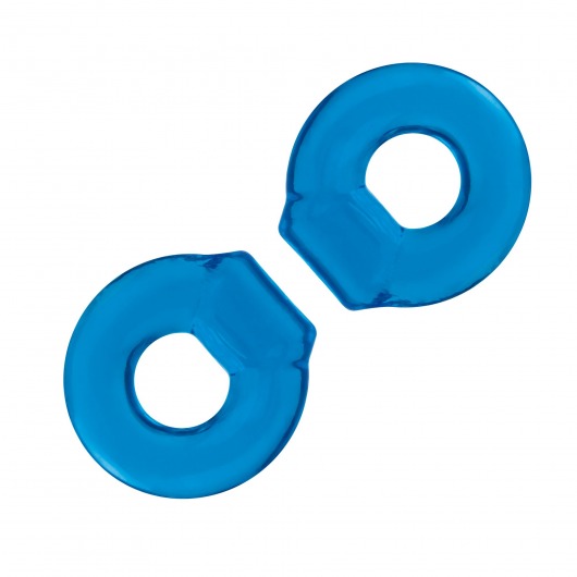 Комплект из двух колец для пениса 2-Pack Ultra-Stretch Stamina Endurance Ring - BlueLine - в Люберцах купить с доставкой