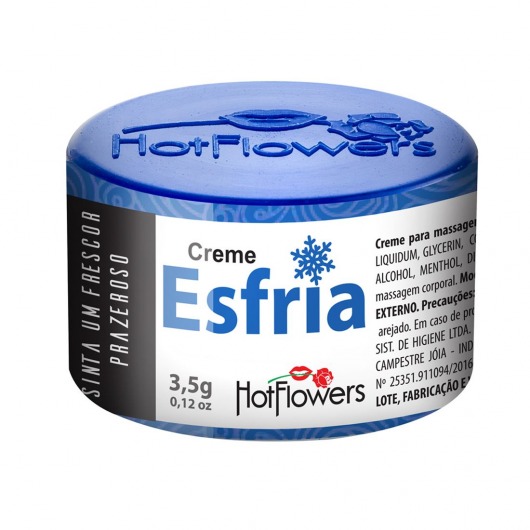 Возбуждающий крем Esfria с охлаждающим эффектом - 3,5 гр. - HotFlowers - купить с доставкой в Люберцах