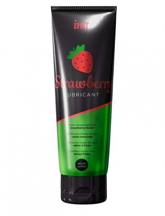 Смазка на водной основе с ароматом клубники Strawberry Lubricant - 100 мл. - INTT - купить с доставкой в Люберцах