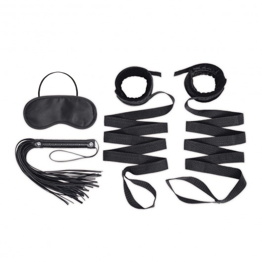 Эротический набор 4PC Bondage Bed Strap   Flogger Kit - Lux Fetish - купить с доставкой в Люберцах
