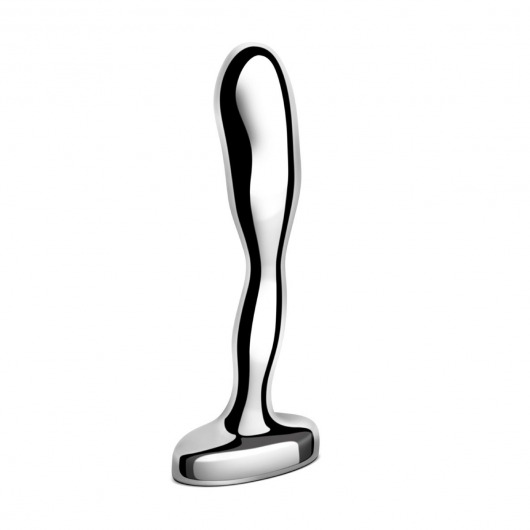 Стальной стимулятор простаты Stainless Steel Prostate Plug - 11,5 см. - b-Vibe - в Люберцах купить с доставкой