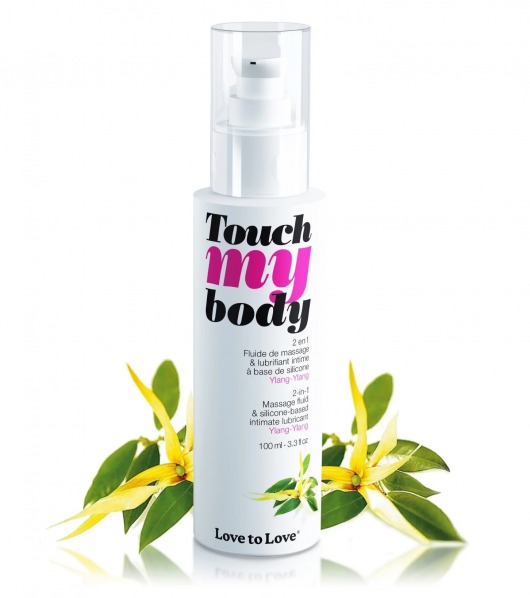 Силиконовый лубрикант 2-в-1 Touch My Body с ароматом иланг-иланга - 100 мл. - Love to Love - купить с доставкой в Люберцах