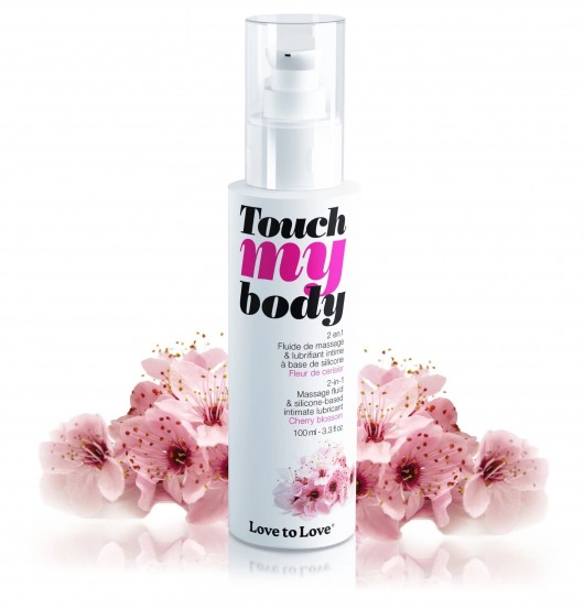 Силиконовый лубрикант 2-в-1 Touch My Body с ароматом вишнёвого цвета - 100 мл. - Love to Love - купить с доставкой в Люберцах