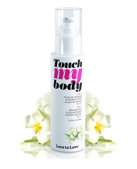 Силиконовый лубрикант 2-в-1 Touch My Body с ароматом моной - 100 мл. - Love to Love - купить с доставкой в Люберцах