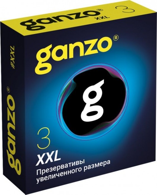 Презервативы увеличенного размера Ganzo XXL - 3 шт. - Ganzo - купить с доставкой в Люберцах