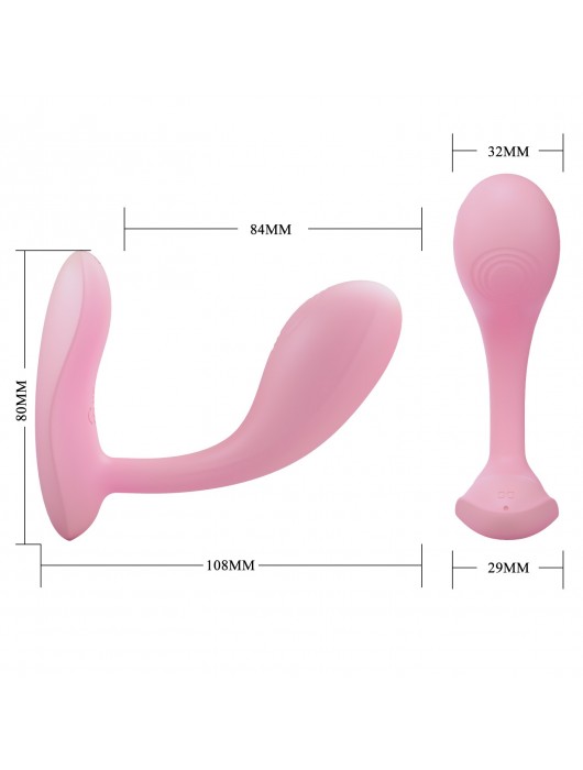 Розовый G-стимулятор с управлением через приложение Baird - Baile
