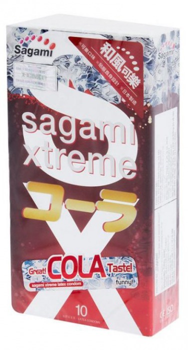 Ароматизированные презервативы Sagami Xtreme COLA - 10 шт. - Sagami - купить с доставкой в Люберцах