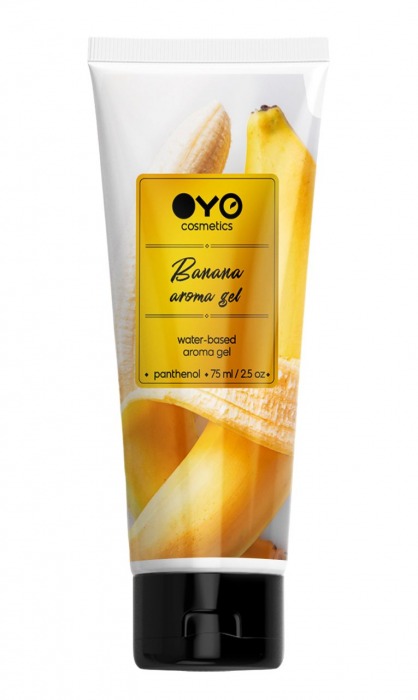 Лубрикант на водной основе OYO Aroma Gel Banana с ароматом банана - 75 мл. - OYO - купить с доставкой в Люберцах