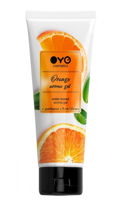 Лубрикант на водной основе OYO Aroma Gel Orange с ароматом апельсина - 75 мл. - OYO - купить с доставкой в Люберцах