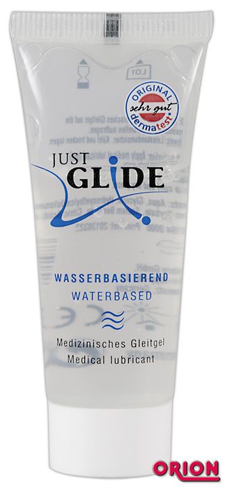 Вагинальная смазка на водной основе JUSTGLIDE - 20 мл. - Orion - купить с доставкой в Люберцах