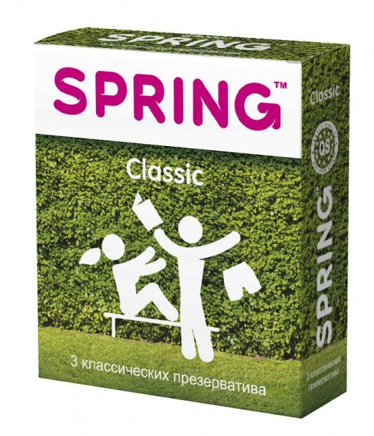 Классические презервативы SPRING CLASSIC - 3 шт. - SPRING - купить с доставкой в Люберцах