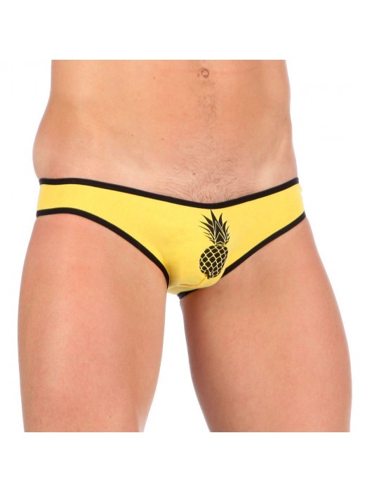 Мужские мини-слипы с черной окантовкой Pineapple - Boefje купить с доставкой