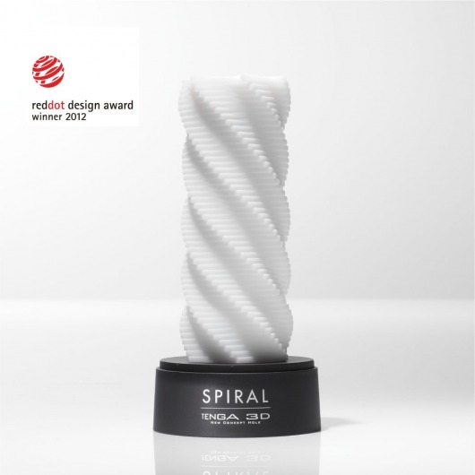 Белый 3D мастурбатор SPIRAL - Tenga - в Люберцах купить с доставкой