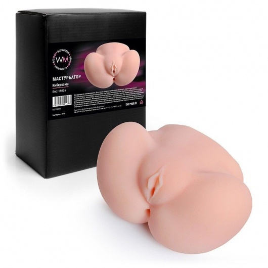 Реалистичный мастурбатор с двумя функциональными отверстиями - Erowoman-Eroman - в Люберцах купить с доставкой