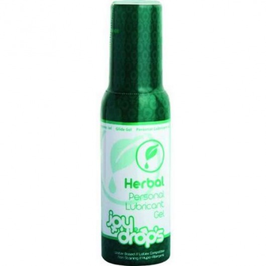 Смазка на водной основе JoyDrops Herbal - 100 мл. - JoyDrops - купить с доставкой в Люберцах
