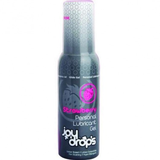 Смазка на водной основе со вкусом клубники JoyDrops Strawberry - 100 мл. - JoyDrops - купить с доставкой в Люберцах