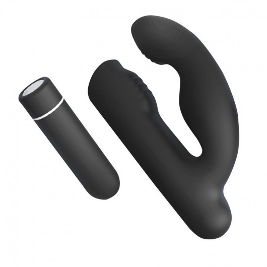 Черный вибромассажер Gladiator - 10,7 см. - S-HANDE - в Люберцах купить с доставкой