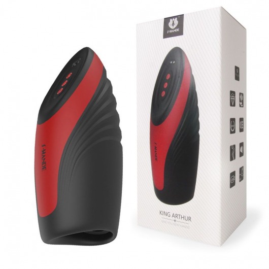 Черно-красный вибромастурбатор King Arthur - S-HANDE - в Люберцах купить с доставкой