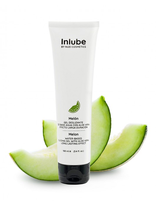 Лубрикант на водной основе Nuei Inlube с алоэ вера и ароматом дыни - 100 мл. - Nuei cosmetics - купить с доставкой в Люберцах