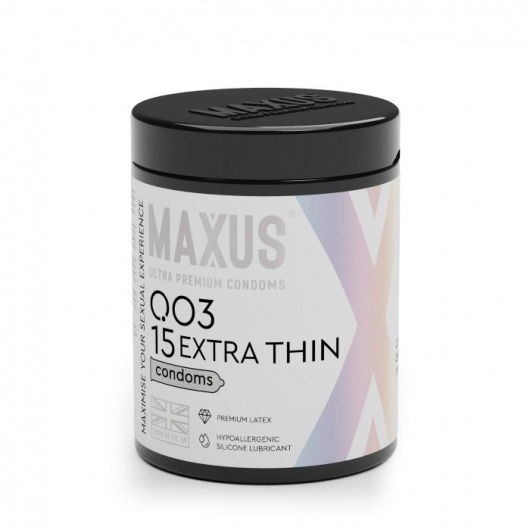Экстремально тонкие презервативы MAXUS 003 Extra Thin - 15 шт. - Maxus - купить с доставкой в Люберцах