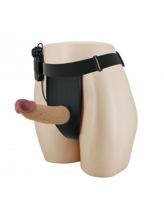 Полый вибрострапон на регулируемых трусиках Draven - 17,5 см. - Baile - купить с доставкой в Люберцах