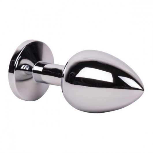 Большой стальной плаг с розовым кристаллом Pink Bubble Gum - 9,5 см. - Erotic Fantasy - купить с доставкой в Люберцах