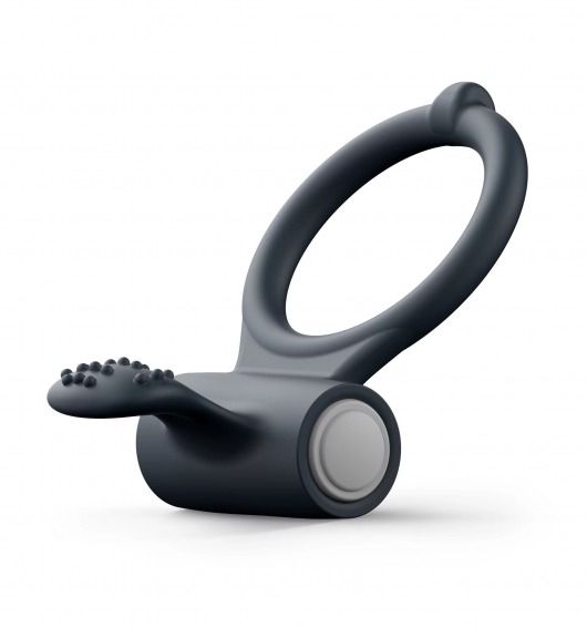 Черное эрекционное кольцо Power Clit - Dorcel - в Люберцах купить с доставкой