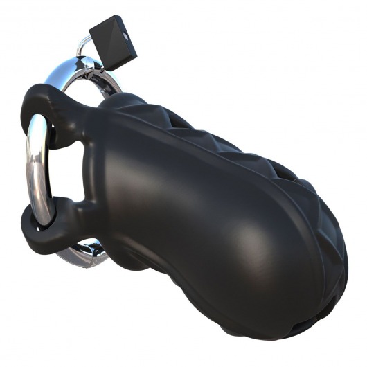 Черный замок верности Extreme Silicone Cock Blocker - Pipedream - купить с доставкой в Люберцах