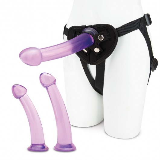 Тренировочный набор с тремя насадками Pegging Training Set - Lux Fetish - купить с доставкой в Люберцах
