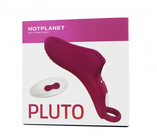 Бордовая вибронасадка на палец Pluto - HOT planet