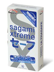 Презервативы Sagami Xtreme Ultrasafe с двойным количеством смазки - 10 шт. - Sagami - купить с доставкой в Люберцах