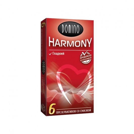 Гладкие презервативы Domino Harmony - 6 шт. - Domino - купить с доставкой в Люберцах