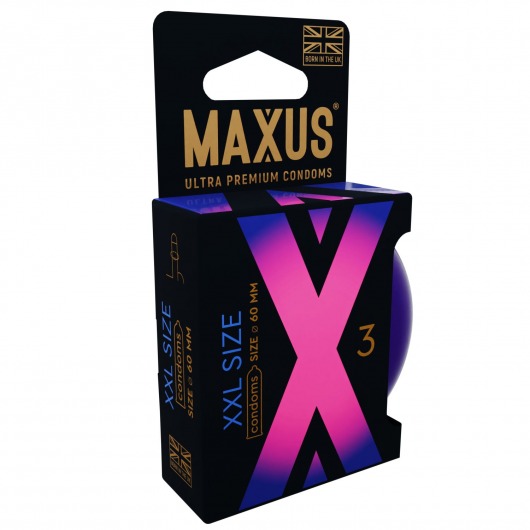 Презервативы Maxus XXL увеличенного размера - 3 шт. - Maxus - купить с доставкой в Люберцах