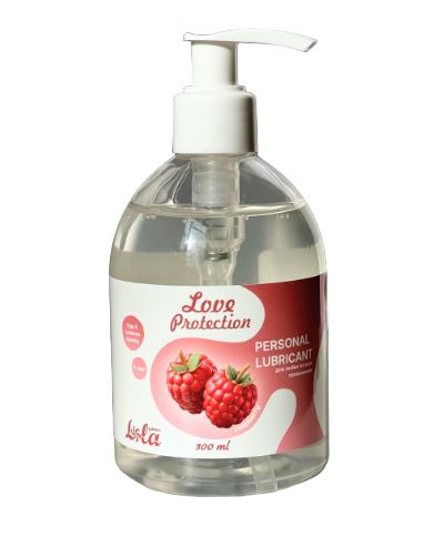 Лубрикант на водной основе Love Protection Raspberry с ароматом малины - 300 мл. - Lola Games - купить с доставкой в Люберцах