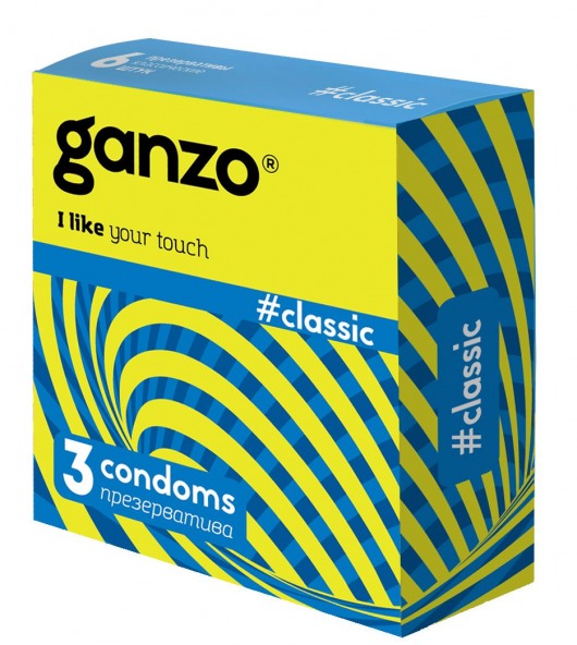 Классические презервативы с обильной смазкой Ganzo Classic - 3 шт. - Ganzo - купить с доставкой в Люберцах