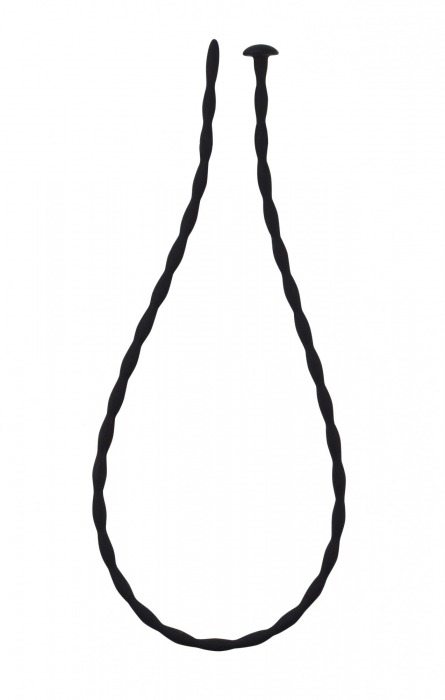 Черный уретральный массажер Glide Medium - 30 см. - Lola Games - купить с доставкой в Люберцах