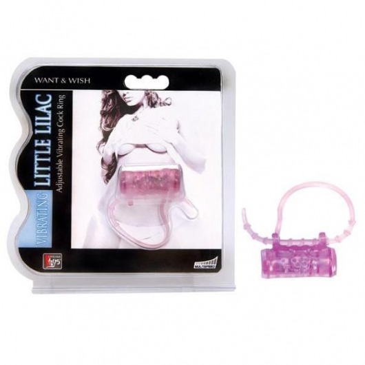 Эрекционное кольцо с вибратором LITTLE LILAC - Dream Toys - в Люберцах купить с доставкой