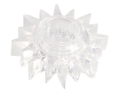 Прозрачное гелевое эрекционное кольцо-солнце - Toyfa Basic - в Люберцах купить с доставкой