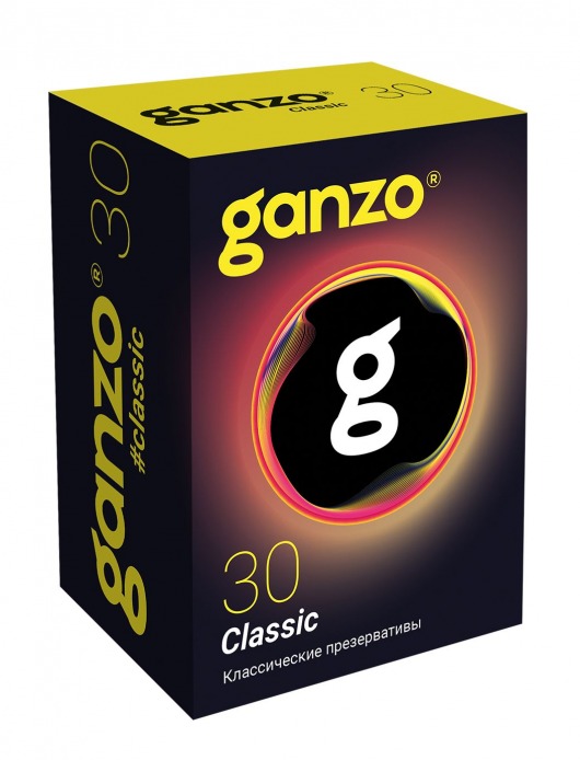 Классические презервативы с обильной смазкой Ganzo Classic - 30 шт. - Ganzo - купить с доставкой в Люберцах