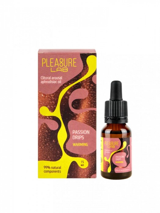 Капли с согревающим эффектом Passion Drips Warming - 15 мл. - Pleasure Lab - купить с доставкой в Люберцах